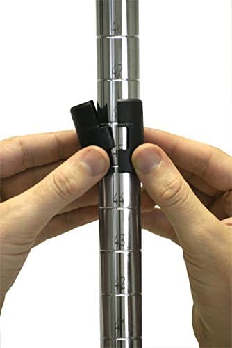 Omega 30" Deep x 42" Wide x 74" High 3 Tier Chrome Starter Shelving Unit
