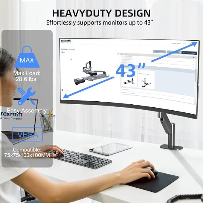Suptek Ultrawide Single Monitor Arm Mount