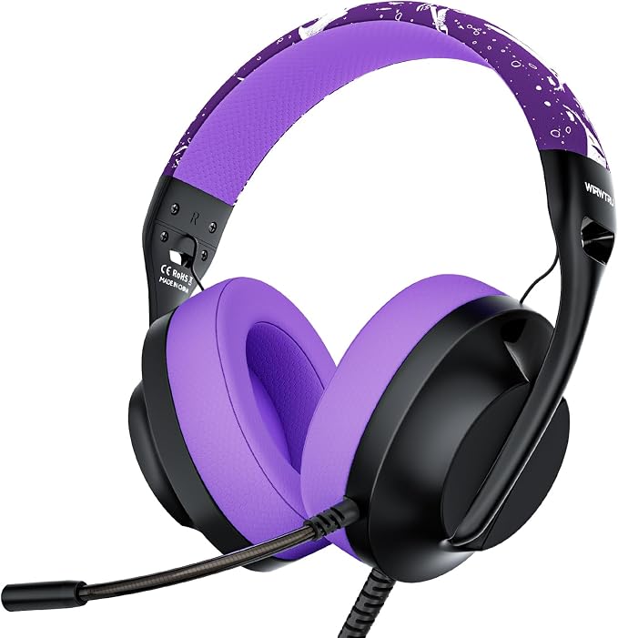 S30 Gaming Headset with Microphone, 198g Lightweight Design, Wired Gaming