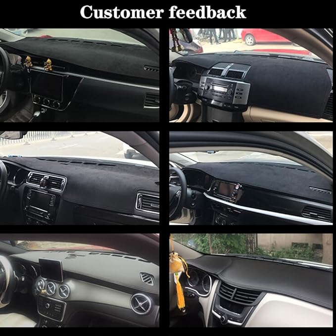 Dashboard Covers for Grand Cherokee 2021-2023,Premium Flannel Fabric Anti-Glare & Non-Slip Dash Pad,Custom Fit,Flannel