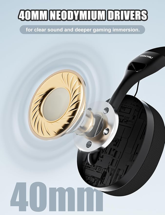 S30 Gaming Headset with Microphone, 198g Lightweight Design, Wired Gaming