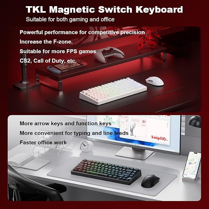 Hyekit x MCHOSE Jet 75 75% Wired Magnetic Switch Mechanical Gaming Keyboard
