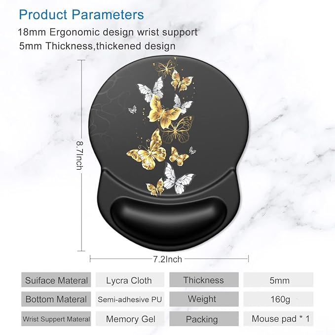 ITNRSIIET Ergonomic Mouse Pad