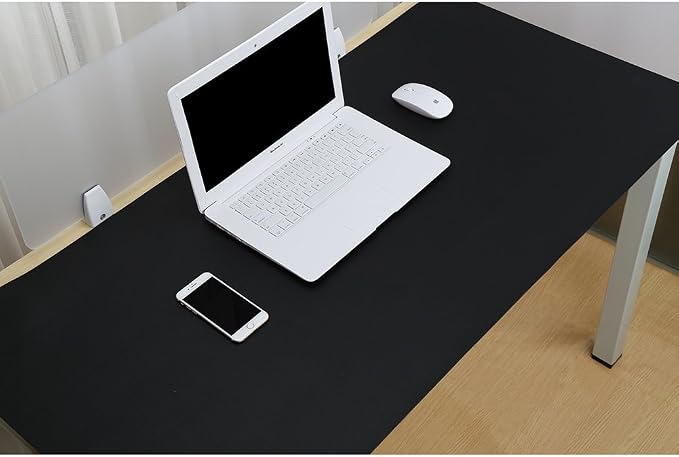 KINGFOM Desk Pad Office Desktop Protecter, PU Leather Desk Mat Blotters