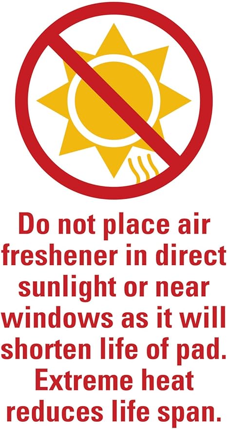 Individually Wrapped - Professional Car Air Freshener Pads - Remove Smells & Add Ambience (15 Per Pack) (Cool Breeze)