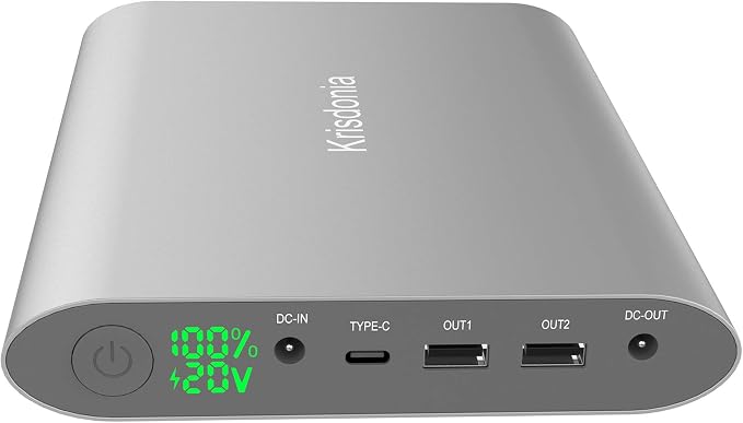 Krisdonia Portable Laptop Charger 185Wh/50000mAh Laptop Power Bank External