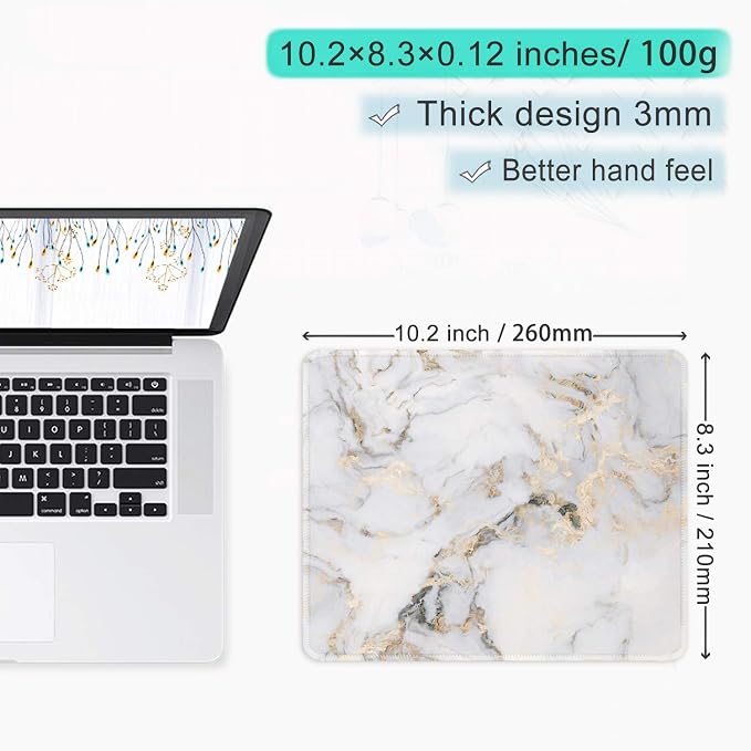 ITNRSIIET Mouse Pad with Stitched Edge Premium Textured Smooth Precise