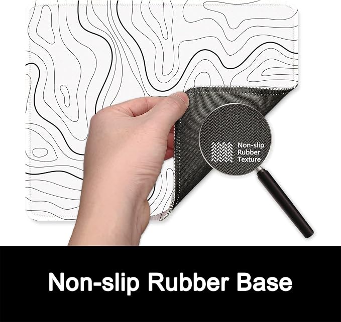 ITNRSIIET Mouse Pad with Stitched Edge Premium Textured Smooth Precise