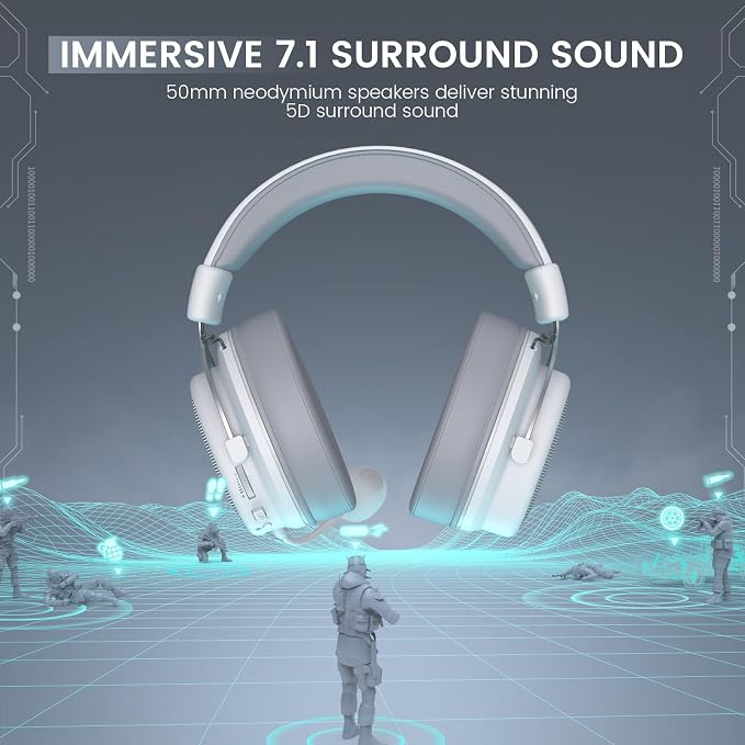 EKSA USB Gaming Headset for PC, Computer Headphones