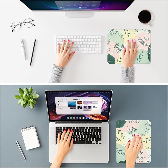 ITNRSIIET Mouse Pad Non-Slip Rubber Base Smooth Surface Stitched Edges