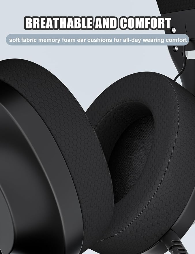 S30 Gaming Headset with Microphone, 198g Lightweight Design, Wired Gaming
