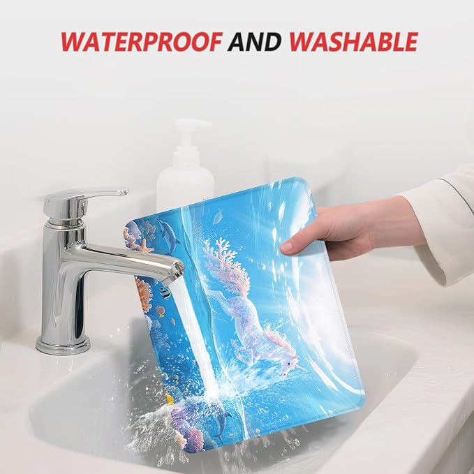 ITNRSIIET Mouse Pad Non-Slip Rubber Base Smooth Surface Stitched Edges
