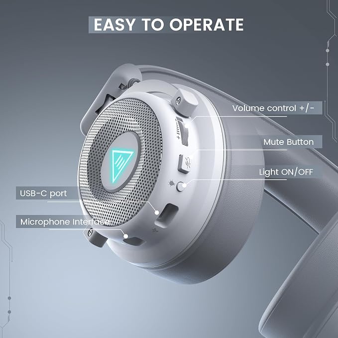 EKSA USB Gaming Headset for PC, Computer Headphones