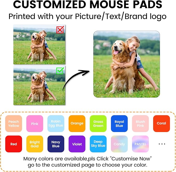 Custom Mouse Pad, Personalized Mouse Pad
