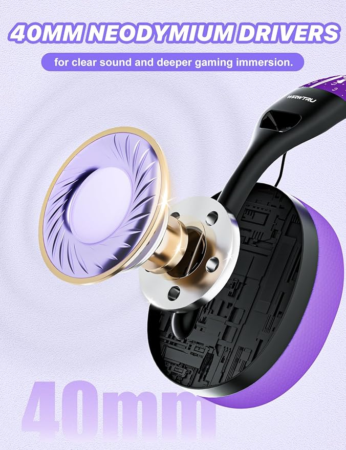 S30 Gaming Headset with Microphone, 198g Lightweight Design, Wired Gaming