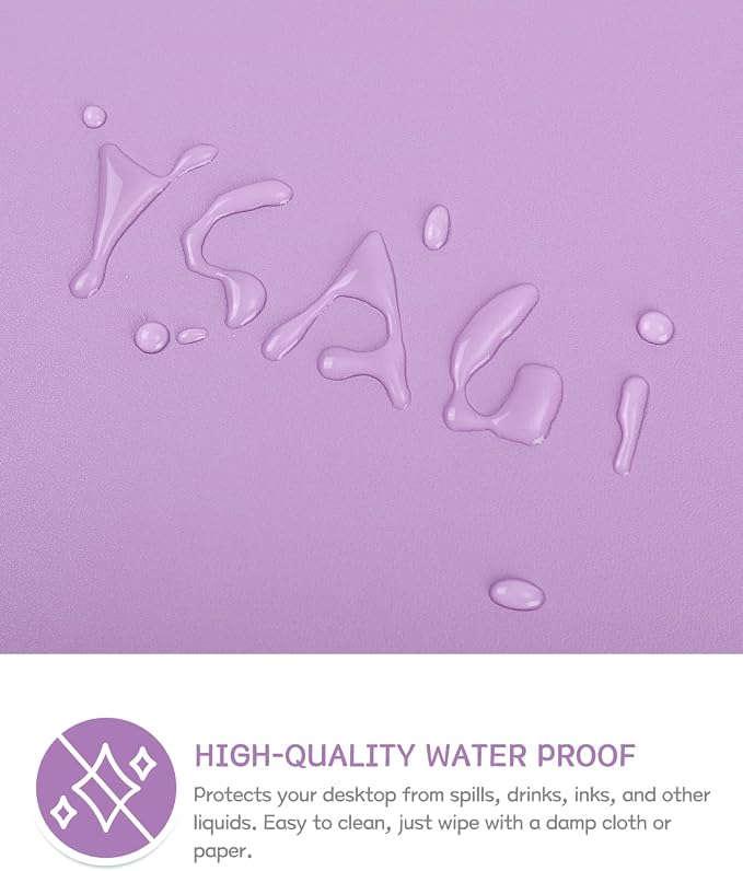 YSAGi Non-Slip Leather Desk Pad, Waterproof Laptop Computer Desk Keyboard Mat