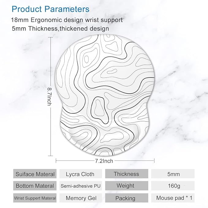 ITNRSIIET Ergonomic Mouse Pad