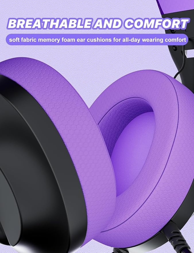 S30 Gaming Headset with Microphone, 198g Lightweight Design, Wired Gaming