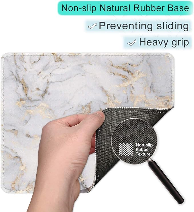 ITNRSIIET Mouse Pad with Stitched Edge Premium Textured Smooth Precise
