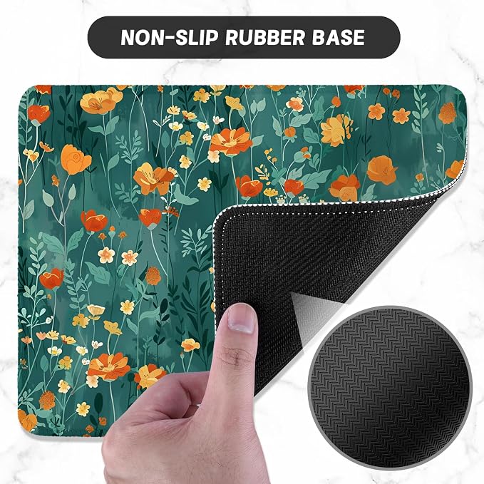 ITNRSIIET Mouse Pad with Stitched Edge Premium Textured Smooth Precise