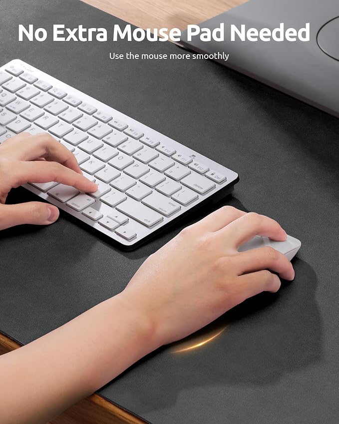 YSAGi Leather Desk Protector, Office Mat, Large Mouse Mat, Non-Slip PU Leather