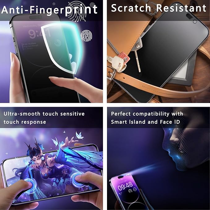 2 Pack Matte Privacy Screen Protector