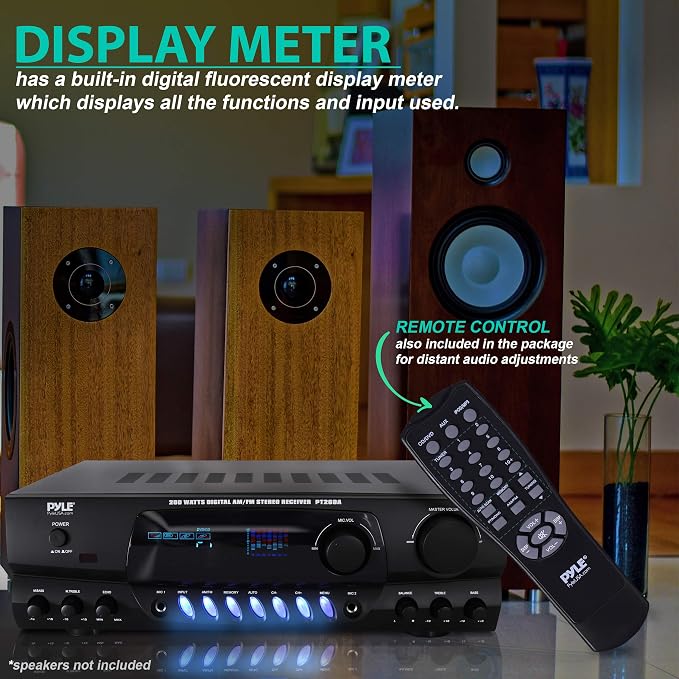 Pyle 200W Home Audio Power Amplifier