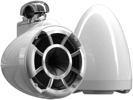 wet sounds Rev 8 White V2 Revolution Series 8" White Tower Speakers w/Fixed