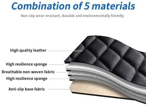 Custom Car Floor Mat Compatible with 97% Car Models Luxury Leather All Weather Waterproof Anti-Skid Full Coverage Car Mats (Gray)