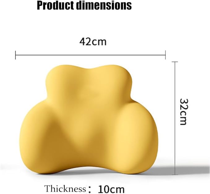 Car Lumbar Support Pillow for Kia K4 2025 Memory Foam Back Support Cushion Breathable Car Seat Lumbar Pad Accessories,Beige