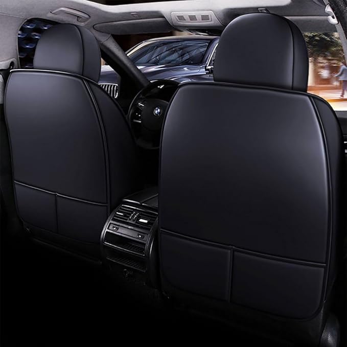 for Toyota CHR Seat Covers 2018-2026, Full Coverage Customized Car Seat Covers, Premium Leather Waterproof Stain-Resistant Easy to Install (Standard 2 Seats, Black)