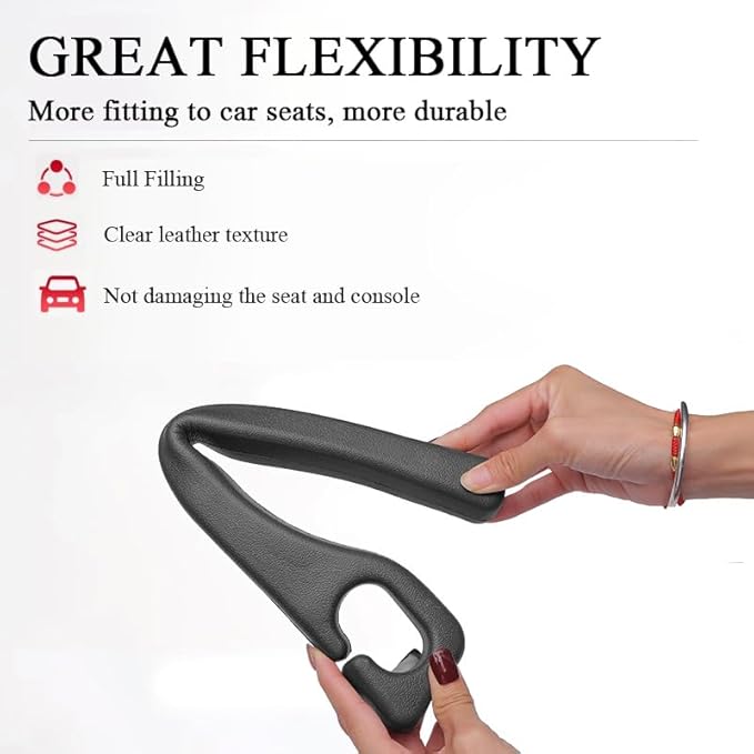 Car Seat Gap Filler Organizer Compatible with Chevy Trax Malibu Equinox Accessories Seat Gap Plug Blocker with Storage Slot Non-Slip Car Cup Holder Coaster Black
