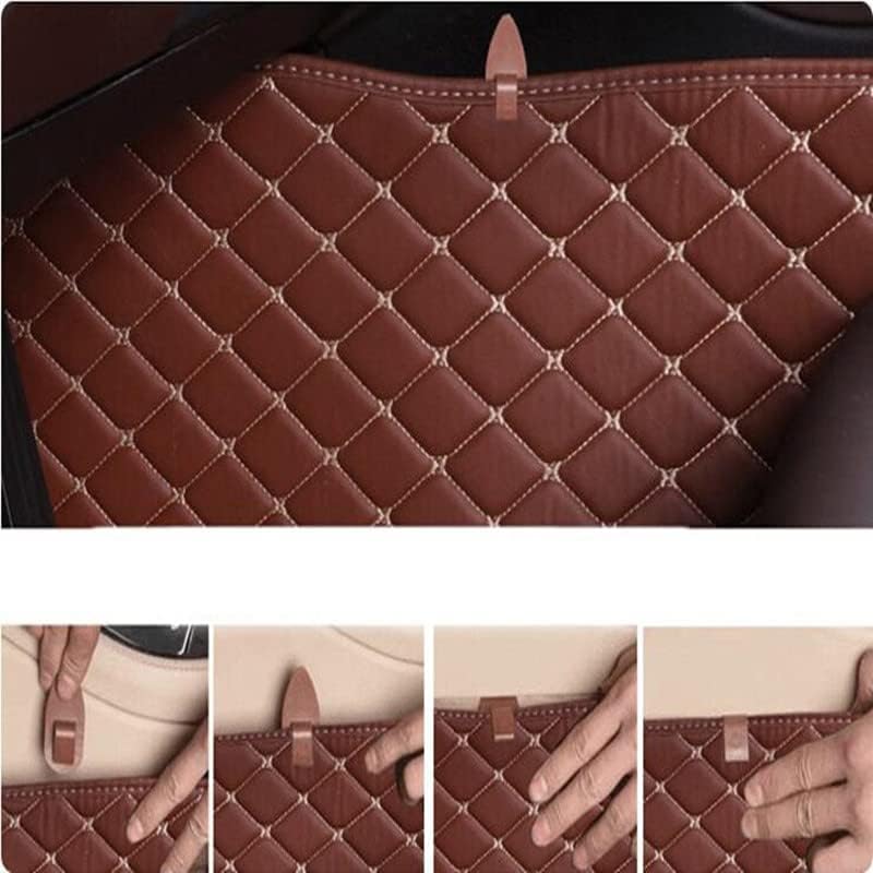 Custom All-Weather Protection Luxury Leather Floor Mats for Cars SUVs Trucks According Anti-Slip Leather Floor mats ﻿ (21,Yellow and Black White)