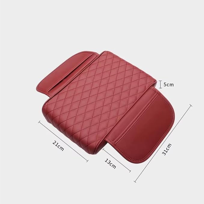 Car Armrest Pad for BMW X3 G01 F25 E83 2003-2019 2020 2021 2022 2023 2024 Leather Armrest Box Mat Center Console Cushion Pad Universal Armrest Seat Box Cover Protector,Black, normal