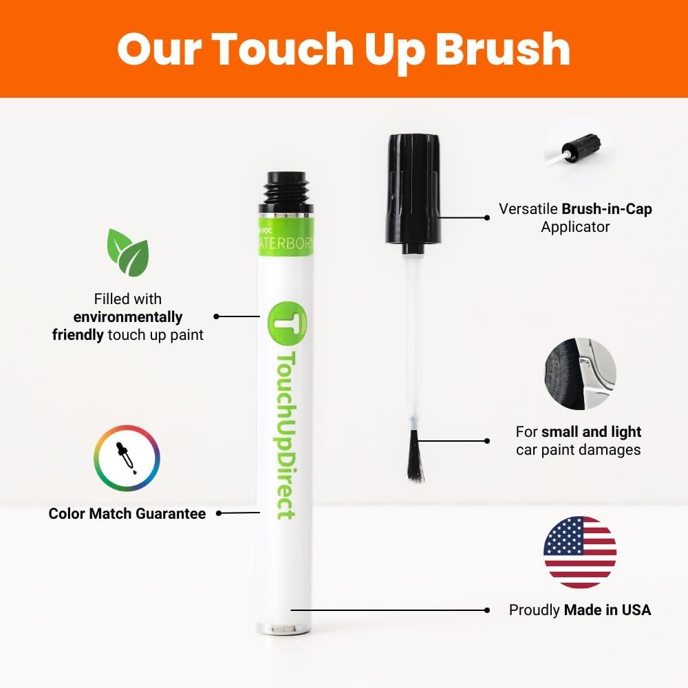 TouchUpDirect 3U5 Supersonic Red Tricoat Compatible with Toyota Exact Match Touch Up Paint Brush - Preferred Kit
