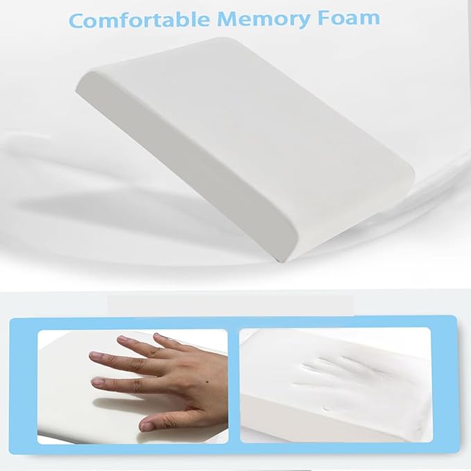Car Armrest Pad for Volkswagen VW Atlas (7-Seater) 2018 2019 2020 2021 2022 2023 2024 2025 Memory Cotton Armrest Box Pad Center Console Scratch Pad Cushion Protector,Black