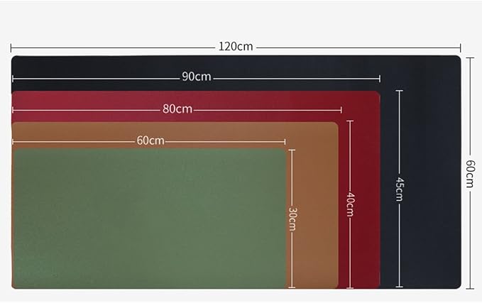 KINGFOM Desk Pad Office Desktop Protecter, PU Leather Desk Mat Blotters