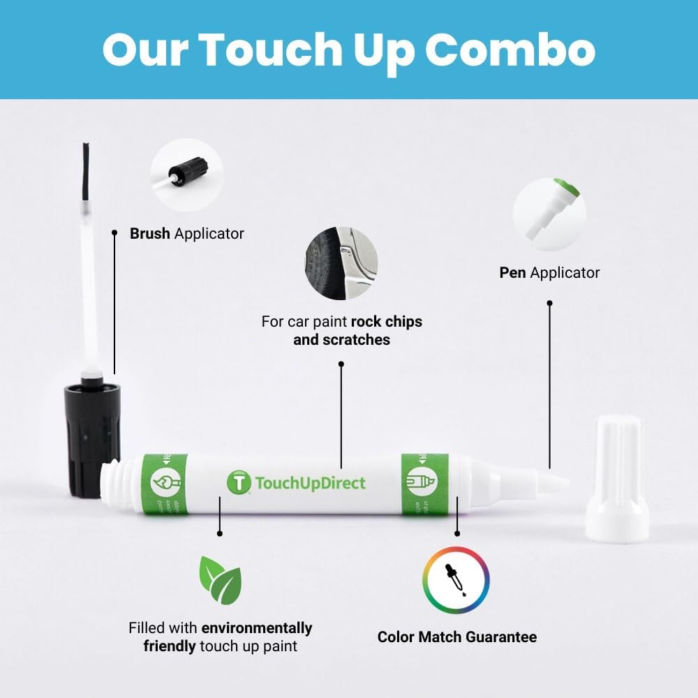 TouchUpDirect 4X7 Brownstone Compatible with Toyota Exact Match Touch Up Paint Combo - Preferred Kit