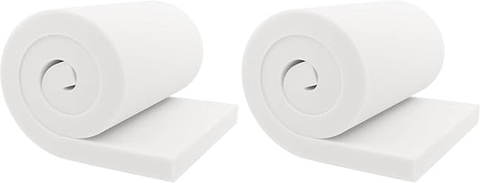 GoTo Foam 2" Height x 24" Width x 72" Length 43ILD (Firm) Upholstery Cushion Made in USA (Pack of 2)