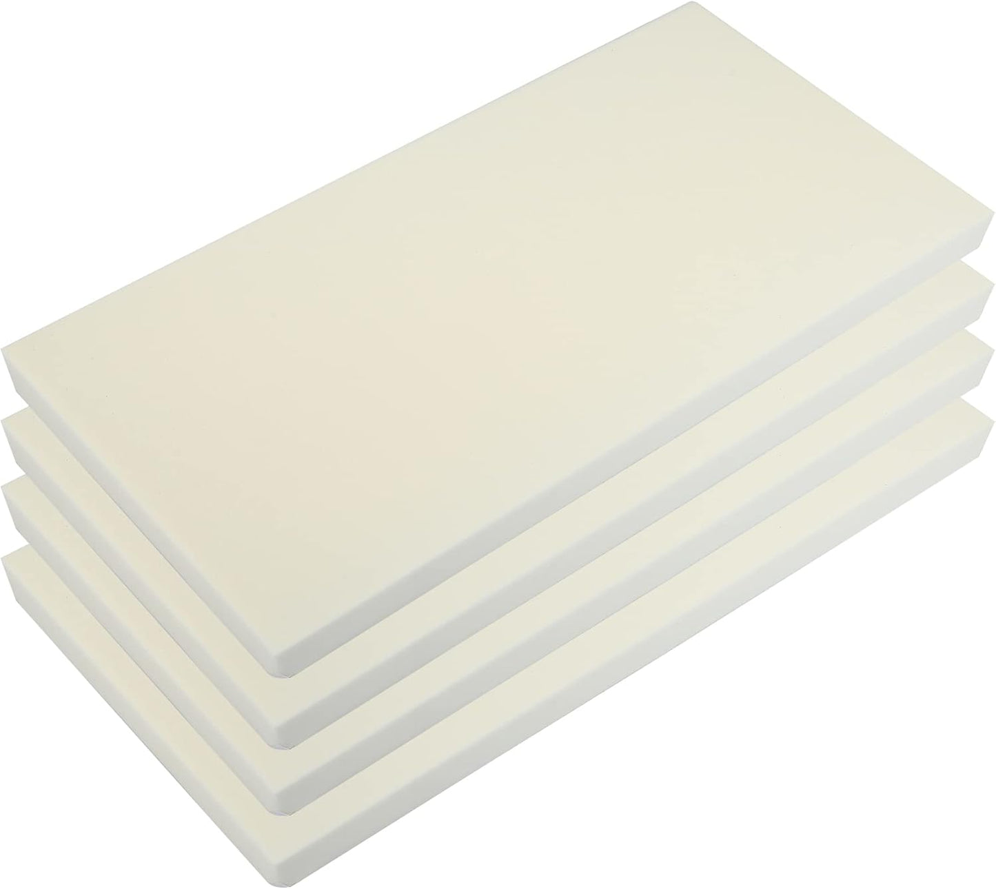 X AUTOHAUX 400x200x20mm 4pcs Car Garage Wall Guard Door Bumper Protector Anti Collision Waterproof White