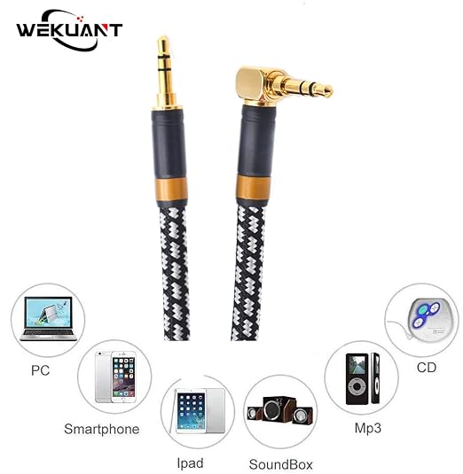 Aux Cord, Audiophile 3.5mm Stereo Audio Cable Unbreakable and Great