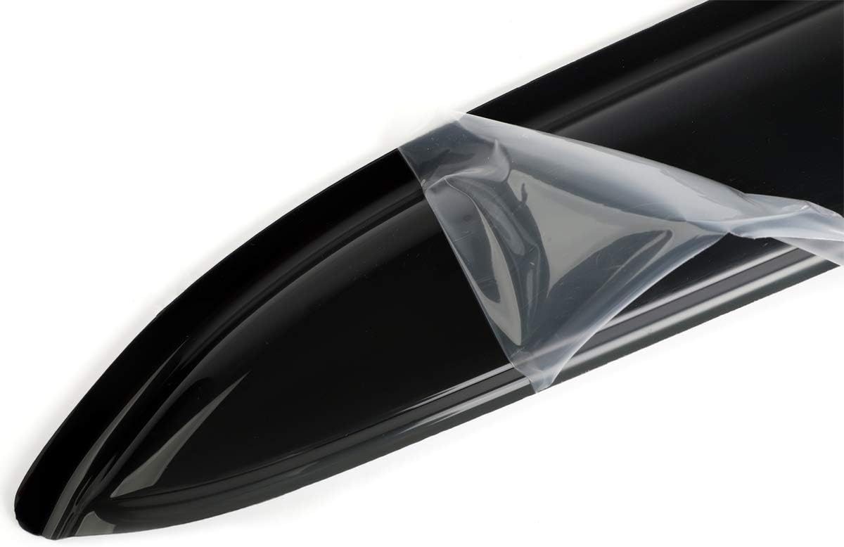 4pcs Outside Mount Style Window Rain Guards Durable Side Wind Deflectors Dark Smoke Nice Looking Vent Window Visors Fit for 2008-2022 Toyota Sequoia
