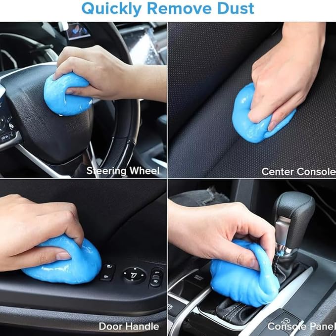 Car Cleaning Gel Compatible with Ferrari LaFerrari, 200g Detailing Putty for Auto Vents, Dashboard, Cup Holders - Reusable Multifunctional Dust Remover,200g*2