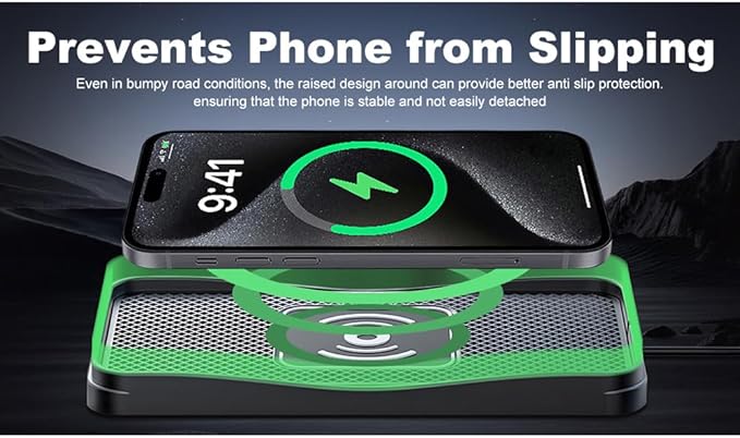 Wireless Car Charger Pad for Toyota GR 86 2022-2025, Type-C/USB 20W Car Wireless Charger Non-Slip Phone Charging Pad Car Accessories,B 30cm Cable USB Plug