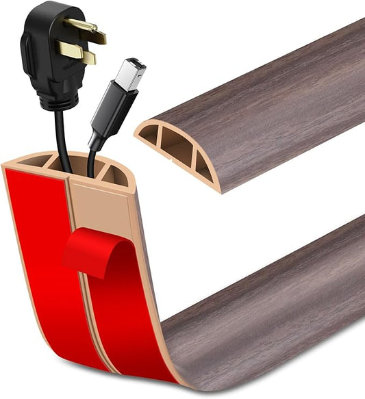 Floor Cord Cover Self Adhesive Cord Hider Floor Extension Cord Covers