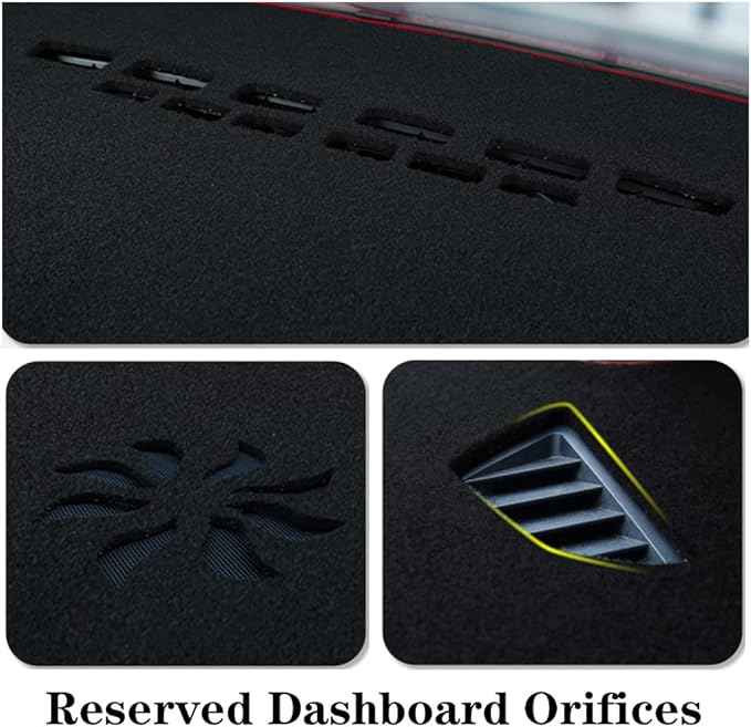 Dashboard Cover for Ford Explorer 1991-1994,Polyester Dash Covers mat,Car Dash Board Protecter Cover,Interior Dash Covers Pads,Red
