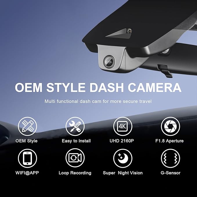4K Front & 2K Rear 2 Channel HDR Dash Cam, Dual STARVIS 2 IMX678 IMX675, Custom Fit for Toyota Highlander & Hybrid Gen3 UX50 2017-2019 (Model B), LE Limited L XLE etc, 5GHz WiFi,GPS, 128GB Card