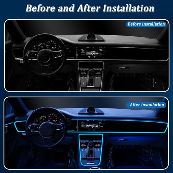 Car LED Strip Light for Land Rover Range Rover 2010–2025, 6 in 1 Car Ambient Lighting Kits, Interior Interior Light Sync to Music, Auto Decorations Interior Accessories, 8M