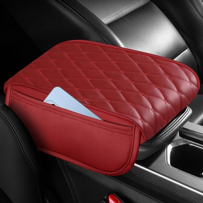 Universal Car Armrest Pad for Lexus RX|RX AL30 AL20 AL10 XU30 RX 450 350 200 270 Leather Armrest Box Center Console Cover Pad Waterproof Arm Rest Protector Decor Accessories,Beige-Normal