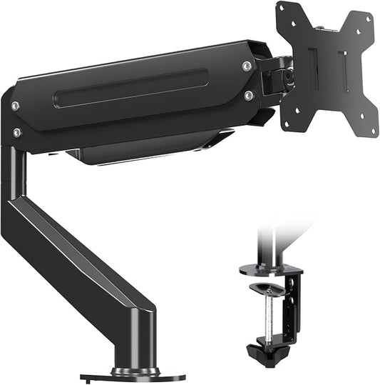 Suptek Single Monitor Mount, Adjustable Gas Spring Monitor Arm Desk Mount Stand